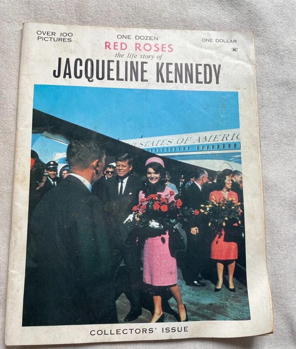 Vintage One Dozen Red Roses Magazine Jacqueline Kennedy